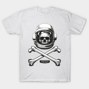 Astronaut skull. T-Shirt